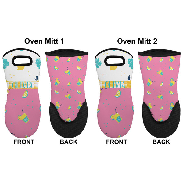 Summer Lemonade Neoprene Oven Mitt - Set of 2 - Approval
