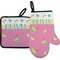 Summer Lemonade Oven Mitt & Pot Holder Set w/ Name or Text
