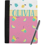 Summer Lemonade Notebook Padfolio - Large w/ Name or Text