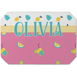 Summer Lemonade Dining Table Mat - Octagon (Single-Sided) w/ Name or Text
