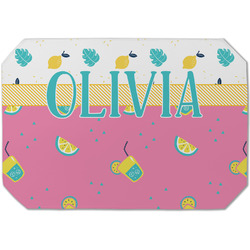 Summer Lemonade Dining Table Mat - Octagon (Single-Sided) w/ Name or Text