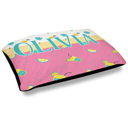 Summer Lemonade Outdoor Dog Bed - Large (Personalized)