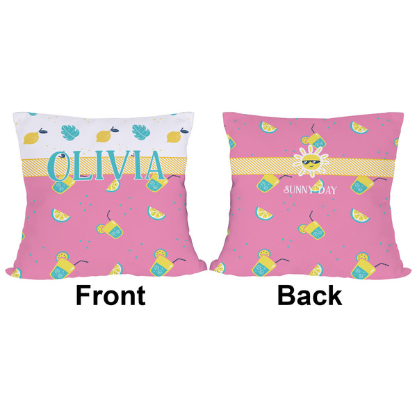 Summer Lemonade Outdoor Pillow - 16x16
