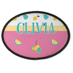 Summer Lemonade Iron On Oval Patch w/ Name or Text