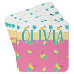 Summer Lemonade Paper Coasters w/ Name or Text