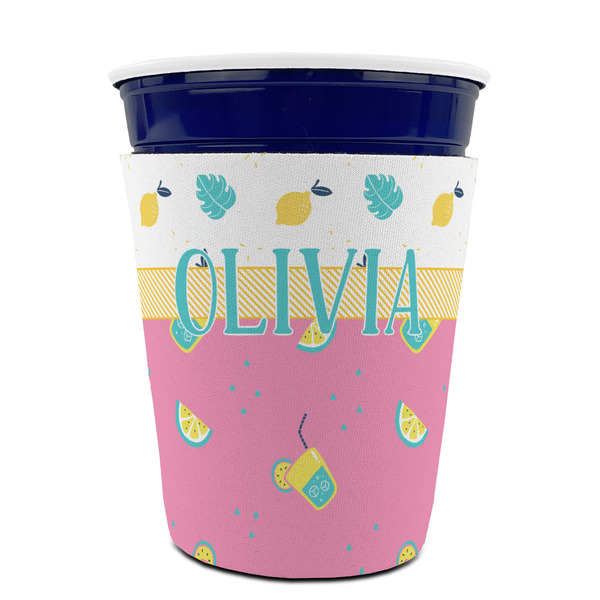 Summer Lemonade Party Cup Sleeves - without bottom - FRONT (on cup)