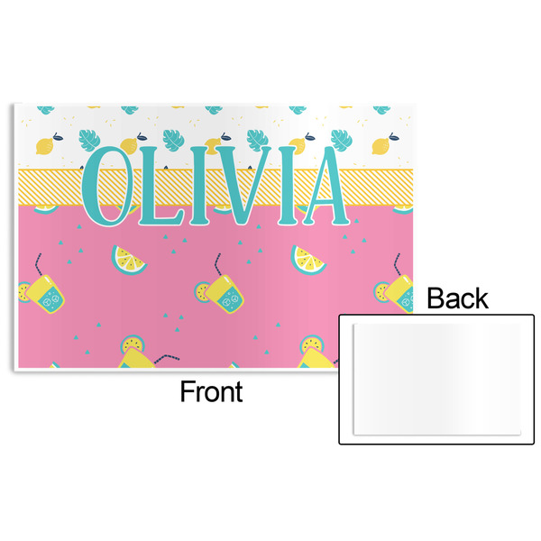 Summer Lemonade Disposable Paper Placemat - Front & Back