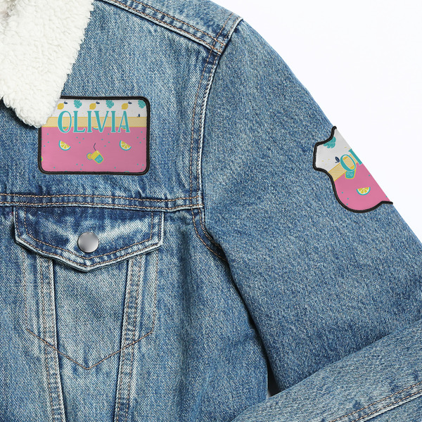 Summer Lemonade Patches Lifestyle Jean Jacket Detail