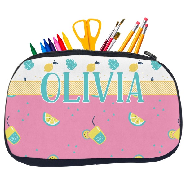 Summer Lemonade Pencil / School Supplies Bags - Medium