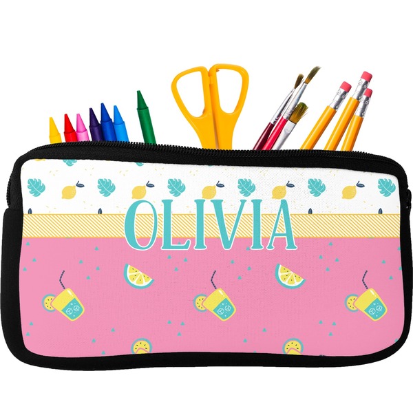 Custom Summer Lemonade Neoprene Pencil Case (Personalized)