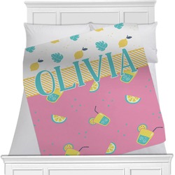 Summer Lemonade Minky Blanket - 40"x30" - Single Sided (Personalized)