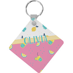 Summer Lemonade Diamond Plastic Keychain w/ Name or Text