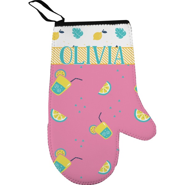 Summer Lemonade Personalized Oven Mitt