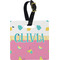 Summer Lemonade Plastic Luggage Tag - Square w/ Name or Text