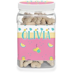 Summer Lemonade Dog Treat Jar (Personalized)
