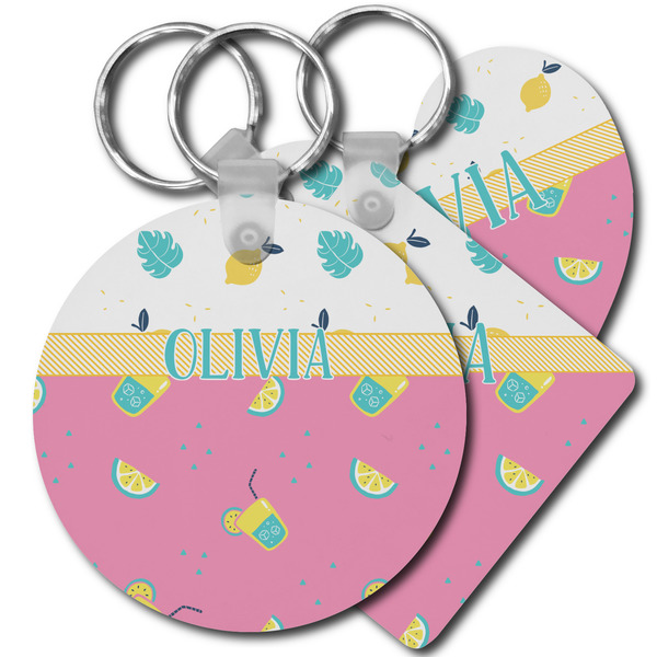 Custom Summer Lemonade Plastic Keychain (Personalized)