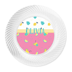 Summer Lemonade Plastic Party Dinner Plates - 10" (Personalized)
