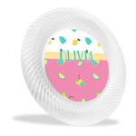 Summer Lemonade Plastic Party Dinner Plates - 10" (Personalized)