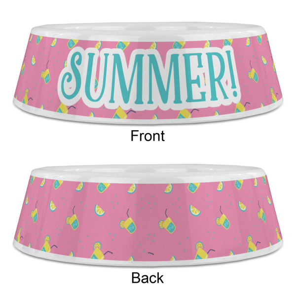 Summer Lemonade Plastic Pet Bowls - Large - APPROVAL