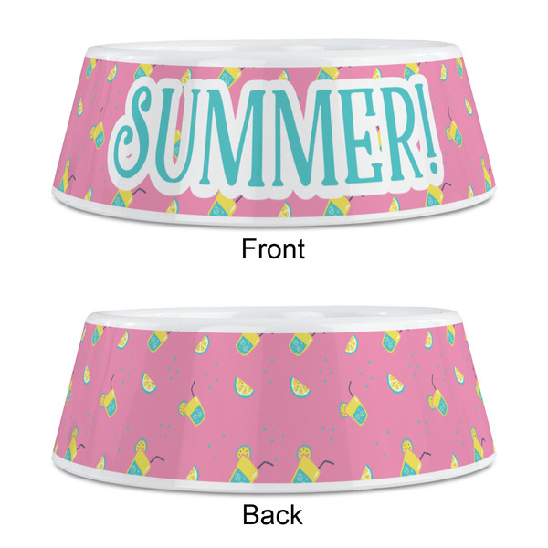 Summer Lemonade Plastic Pet Bowls - Medium - APPROVAL