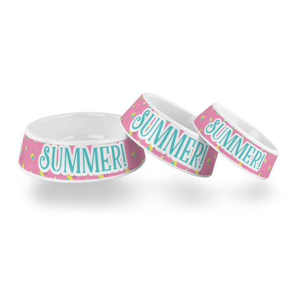 Summer Lemonade Plastic Pet Bowls - PARENT MAIN