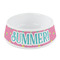 Summer Lemonade Plastic Dog Bowl - Small (Personalized)