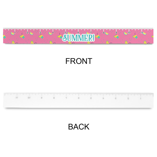Summer Lemonade Plastic Ruler - 12" - APPROVAL
