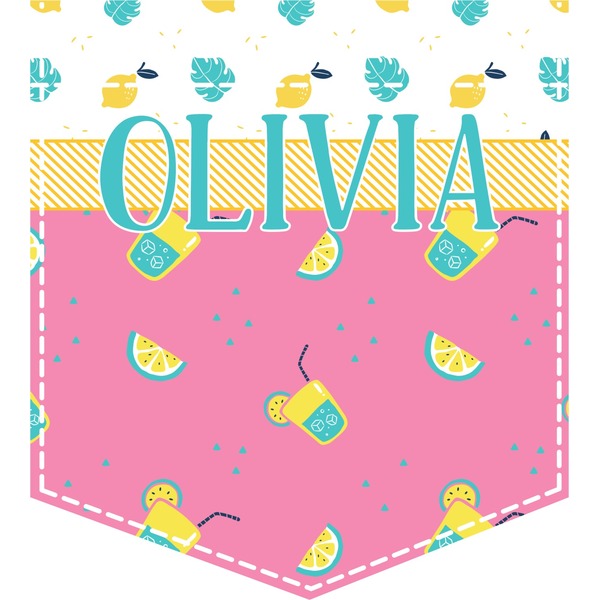 Custom Summer Lemonade Iron On Faux Pocket (Personalized)