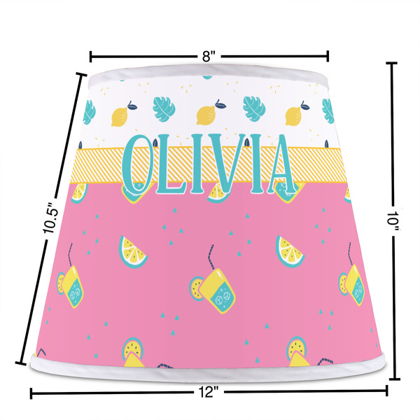 Summer Lemonade Poly Film Empire Lampshade - Dimensions
