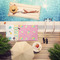 Summer Lemonade Pool Towel Lifestyle