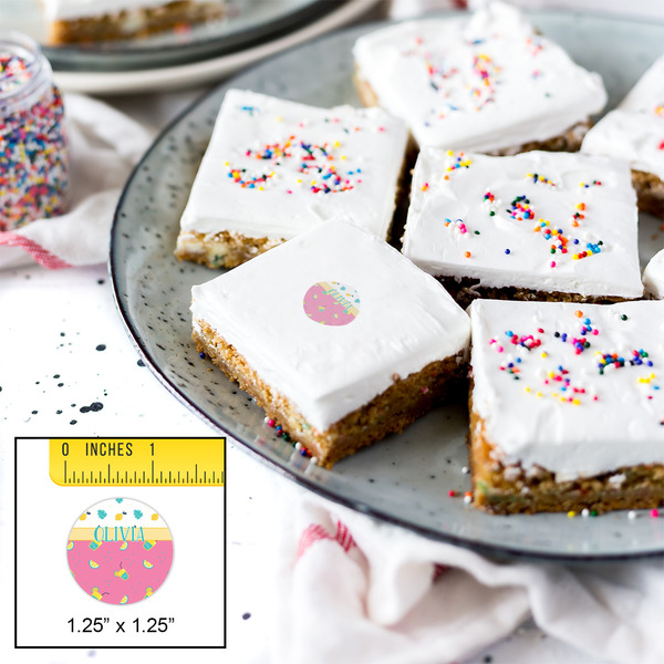 Summer Lemonade Printed Icing Circle - XSmall - In Context