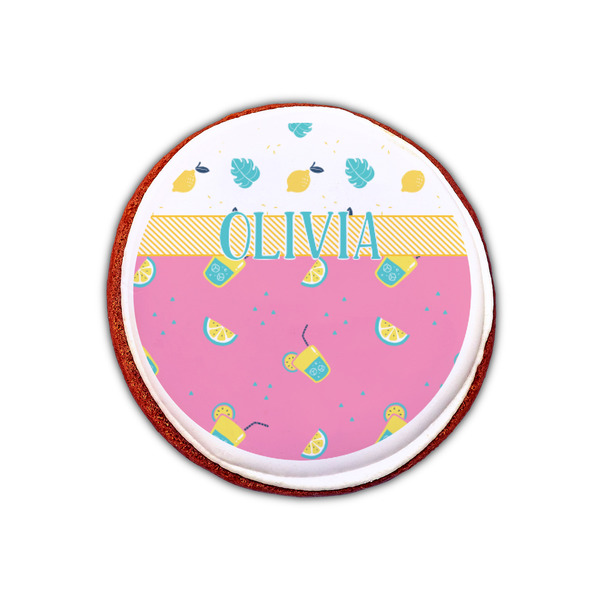 Summer Lemonade Printed Icing Circle - XSmall - On Cookie