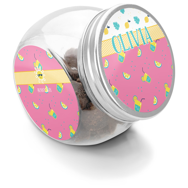 Custom Summer Lemonade Puppy Treat Jar (Personalized)
