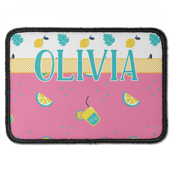 Custom Summer Lemonade Iron On Rectangle Patch w/ Name or Text