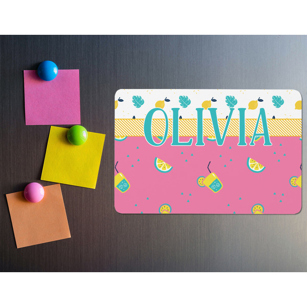 Summer Lemonade Rectangular Fridge Magnet - LIFESTYLE