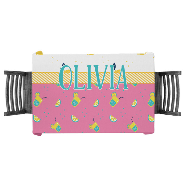 Custom Summer Lemonade Tablecloth - 58"x58" (Personalized)