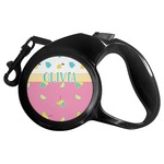 Summer Lemonade Retractable Dog Leash - Small (Personalized)