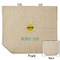 Summer Lemonade Reusable Cotton Grocery Bag - Front & Back View