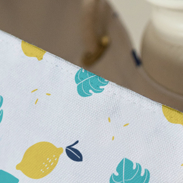 Summer Lemonade Large Rope Tote - Close Up View