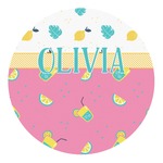 Summer Lemonade Round Decal - Small (Personalized)