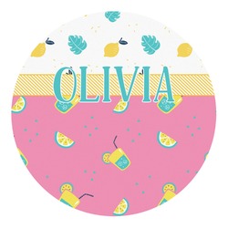 Summer Lemonade Round Decal - Small (Personalized)