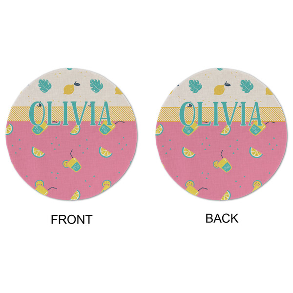 Summer Lemonade Round Linen Placemats - APPROVAL (double sided)