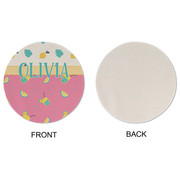 Summer Lemonade Round Linen Placemats - APPROVAL (single sided)