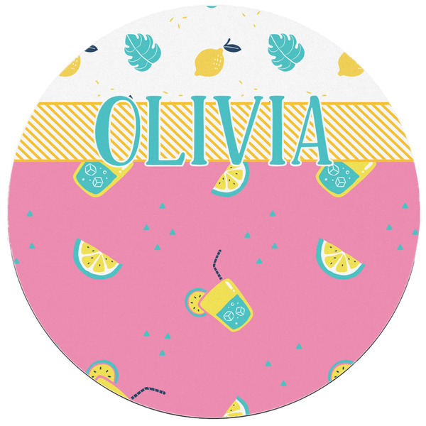 Summer Lemonade Round Mousepad - APPROVAL