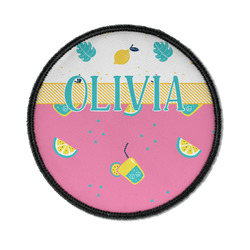 Summer Lemonade Iron On Round Patch w/ Name or Text