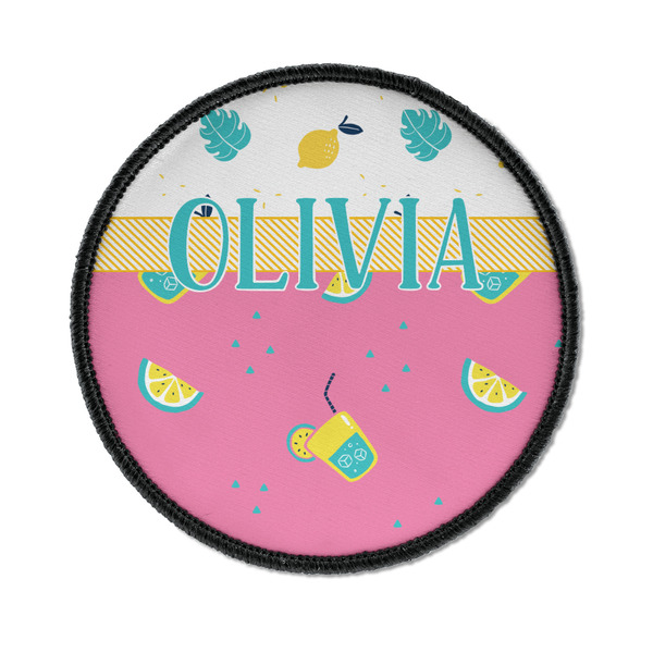 Custom Summer Lemonade Iron On Round Patch w/ Name or Text