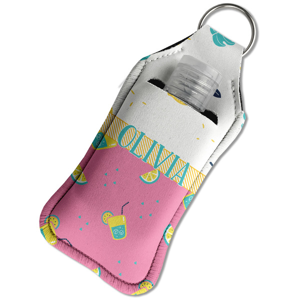 Summer Lemonade Sanitizer Holder Keychain - Large in Case