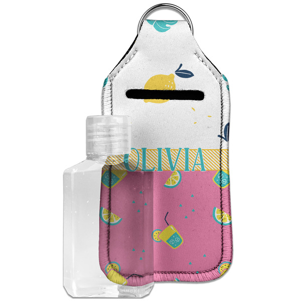Summer Lemonade Sanitizer Holder Keychain - Large with Case