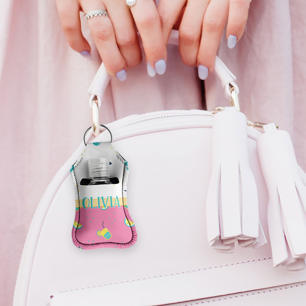 Summer Lemonade Sanitizer Holder Keychain - Small (LIFESTYLE)