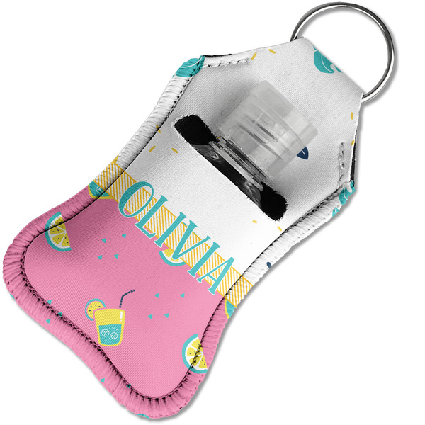 Summer Lemonade Sanitizer Holder Keychain - Small in Case